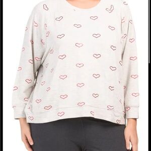 For the Republic Heart Print Sweatshirts